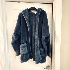 Koolaburra by UGG Cozy Sherpa Hooded jacket - XL Navy